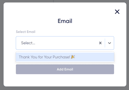 Use the transactional email in an automation flow
