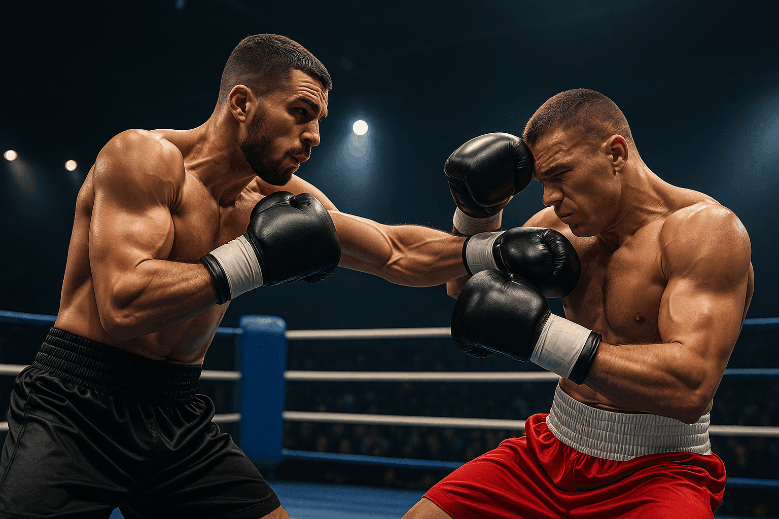 Two male boxers fighting in a ring, symbolizing business competition and how it influences your email newsletter strategy