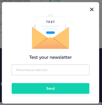 Send Test Email Campaign