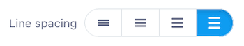 Define the default line spacing