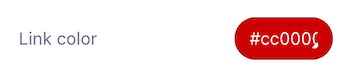 Link color settings