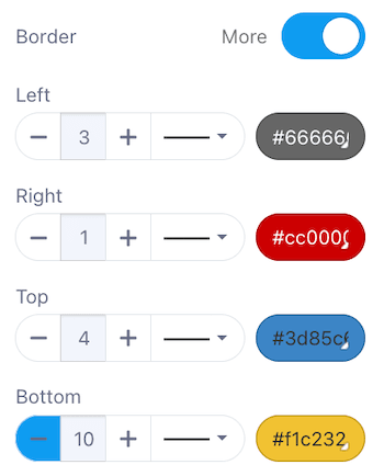 Adjust the Button Border