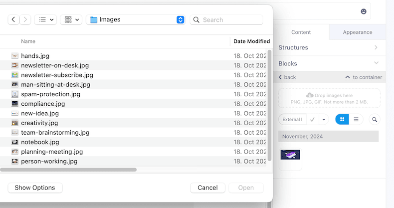 Upload Image from Computer