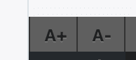 Editor Font Size Adjustment
