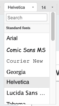 Choose a Font