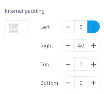 Internal Button Padding