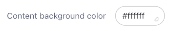 Footer Content Background Color